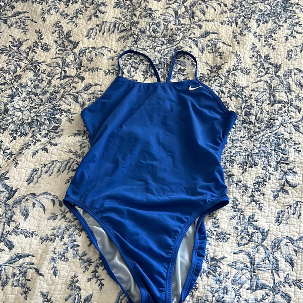 Nike Kids Blue One-Piece Swimsuit